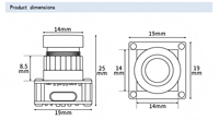 Module de caméra USB 2MP à obturateur global 1080P 120FPS sans distorsion de mouvement UVC Plug & Play 100 ° Objectif sans distorsion OEM ODM
