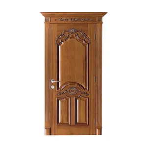 En relieve de talla de madera puertas de madera de estampado de patrones principal de la casa interior/puerta de entrada diseños