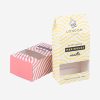 Emballage de luxe pliable auto-élevant en carton rigide personnalisé avec logo, pour sachets de thé et café, finition mate et gaufrage