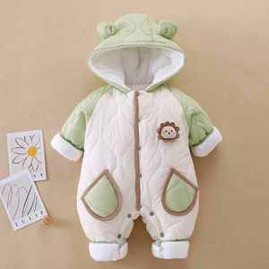 Fabricantes de Ropa, Monos Gruesos de Invierno Personalizados para Niños Pequeños, Trajes de Nieve para Bebés Niñas - Product Image 3