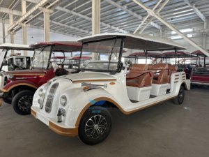 Qualité supérieure 8-11 Places Vintage Électrique Buggy Rétro Berline Antique Voiture Classique pour Tours Scenic Voiturettes de Golf Ciblage Classique - Product Image 4