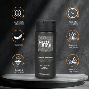 Fibras Capilares NIZO RICK, 11 Colores Personalizados, Polvo de Fibra de Queratina para Engrosamiento Instantáneo del Cabello, Fibras Capilares para Cabello Fino o con Calvicie - Product Image 2