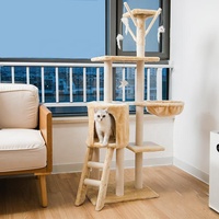 Grand château en Sisal moderne à gratter, accessoires pour animaux de compagnie, grattoir en bois, meubles de maison, tour, arbre à chat, vente en gros