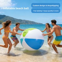 Ballon de plage gonflable en plastique de 1,2 mètre, épais, taille extra-large, jouet aquatique d'extérieur