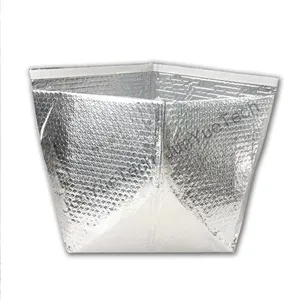 Personalizado térmico de bolsas de aluminio aislado caja de aluminio del trazador de líneas para alimentos 48 horas