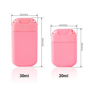 الأكثر مبيعًا 20 أو 30 بخاخ جيب بلاستيكي زجاجة بطاقة ائتمان للعطر قابلة لإعادة الملء خالية من الكحول معقم يدوي برذاذ ناعم - Product Image 3