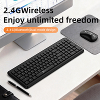 Stok Grosir 2025 105 Tombol Kit Keyboard Mouse 2.4G BT untuk Laptop Kantor Mac/Windows