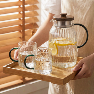 Jarra <span class=keywords><strong>de</strong></span> Agua <span class=keywords><strong>de</strong></span> Vidrio <span class=keywords><strong>de</strong></span> Borosilicato Transparente <span class=keywords><strong>de</strong></span> Lujo, Resistente al Calor, Duradera, <span class=keywords><strong>de</strong></span> Alta Calidad y Más Vendida, con Tapa - Product Image 6