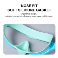 Masque de plongée en silicone pour enfant YL600B, étanche, anti-buée, HD, grande monture, pour la plongée libre et les loisirs