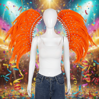 Ailes de Fée Papillon en Plumes Douces pour Adultes, Femmes, Adolescentes – Accessoires de Déguisement pour Halloween, Carnaval, Mascarade, Photographie