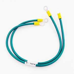 Cabo de Aterramento Verde e Amarelo Personalizado com Terminal Anelar, Chicote de Fios para Conexão à Terra OEM ODM - Product Image 3