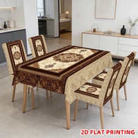 Housse de chaise de salle à manger extensible en Spandex Kongyu Home Textiles, imprimé Mandala Persan, impression 2D, élastique, vente en gros