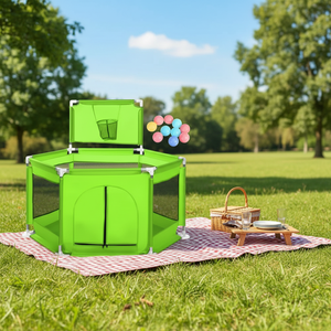 Parc de jeu portable multifonctionnel pour nouveau-né, en tissu Oxford résistant à l'usure, centre d'activités sécurisé pour bébé, vente chaude, prix abordable - Product Image 4