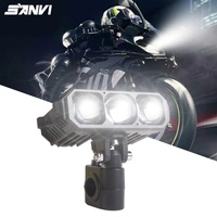 Sanvi S30 12V 5500K Luces LED para Parrilla de Coche, Faros Auxiliares con Lente Proyector, Lámparas Delanteras de 15000 Lúmenes para Accord Nuevo