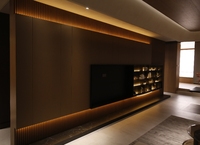 Mueble de TV Moderno de Madera Personalizado para Sala de Estar - Dimensiones y Color Ajustables - Diseño que Ahorra Espacio - Muebles para Sala de Estar