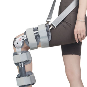 Rodillera ortopédica telescópica con bisagras ROM, soporte de pierna ajustable transpirable, fijador ortopédico, rodillera <span class=keywords><strong>articulada</strong></span>, órtesis - Product Image 4