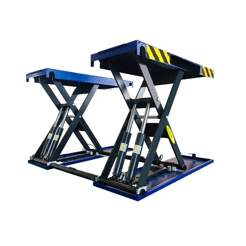 Precio de fábrica Fostar al aire libre 4000kg Mid Rise Auto Hoist Shop Elevadores hidráulicos para automóviles Elevador de tijera para automóviles 120cm