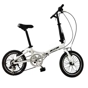 Cina migliore carbonio valore pieghevole bici/telaio in lega sepeda lipat leggero/OEM 16 pollici acciaio barato bicicleta plegable in vendita