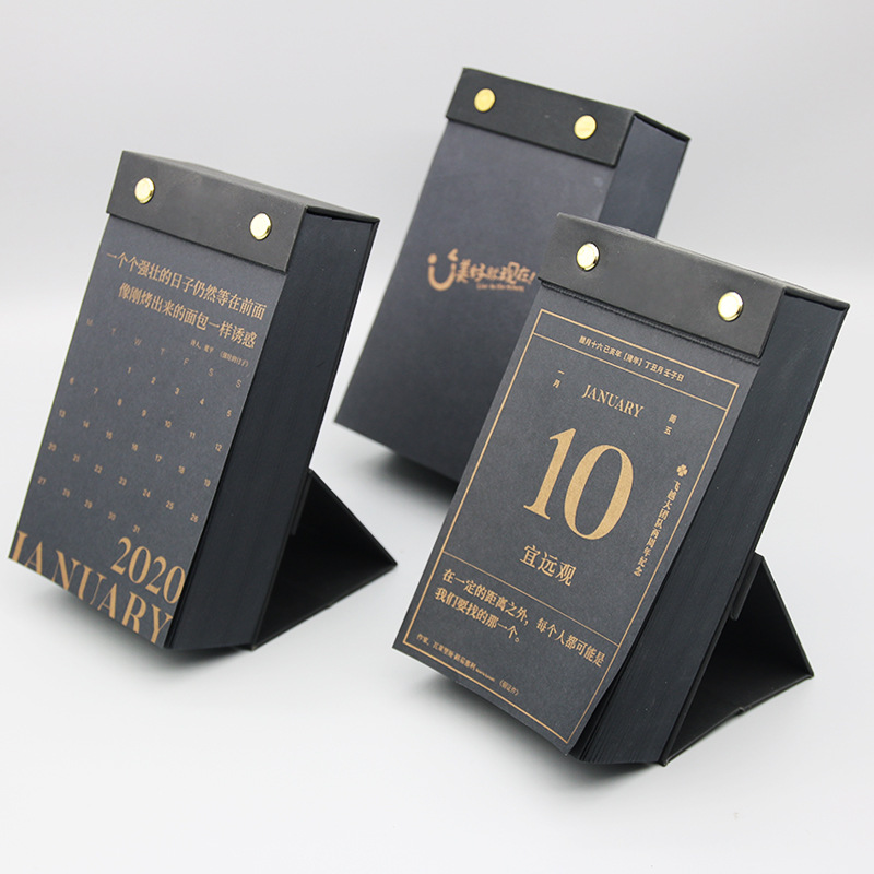 2021 Custom Printing Desktop Calendar Desk Table Monthly Advent Calendar 365