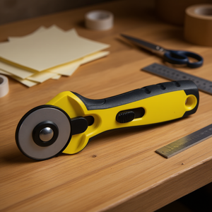 Rotary Blade <b>Knife</b> With Safety <b>Lock</b> For Precision Cutting And Crafting Tasks - Product Image 3