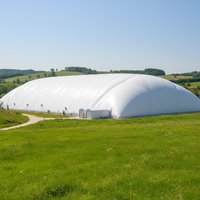 Dôme gonflable HUIMING robuste, grand format, haute résistance, résistant au feu, écologique, en PTFE/PVDF, pour stockage, tente, garage, abri