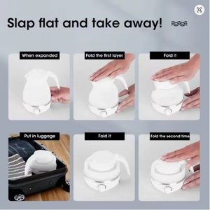 Foldable and Portable Silicon <b>Kettle</b> <b>Small</b> Appliances Travel Collapsible Premium for Boiling Water Water Boiling Pot - Product Image 6