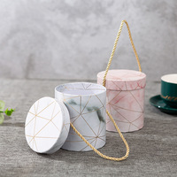 Vente en gros d'usine de Offre Spéciale cabine en marbre rigide de luxe personnalisée boîte à fleurs en seau avec votre propre logo