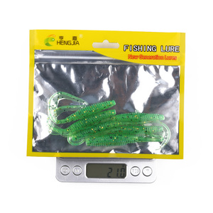 Bán Buôn So042 10Cm <span class=keywords><strong>2</strong></span>.9G 6 cái/túi Nhân Tạo Dài Worm Mềm Nhựa Mồi Câu Cá Mồi - Product Image 6