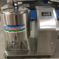 Machine à yaourt 150L, machine de pasteurisation pour jus, liquides d'œufs et lait de chamelle avec réservoir de refroidissement