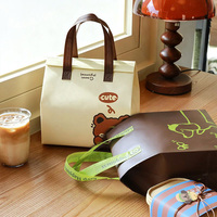 Bolsa Térmica para Llevar Comida, con Base Cuadrada y Refuerzo, de Tela No Tejida, para Comida Rápida, Hamburguesas, Sushi