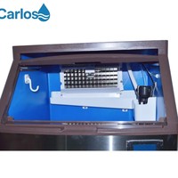 Machine à glaçons carrés automatique en acier inoxydable pour usage commercial et domestique avec protection intégrée