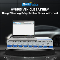 Probador de Baterías Híbridas de 8 Canales Heltec Energy, Herramienta de Reparación de Carga y Descarga, Ecualizador, Analizador de Capacidad NiMH 5A