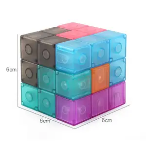 Educational Puzzle Bricks Games Magic Magnetic Block Educational Multi function Magnetic Fidget Cubes