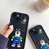 Nouveautés – Coque de téléphone portable 3D mignonne motif dessin animé pour iPhone 17 Air, 16 Pro, 15 Pro Max, 14 Plus, 13, 12, 11 Pro
