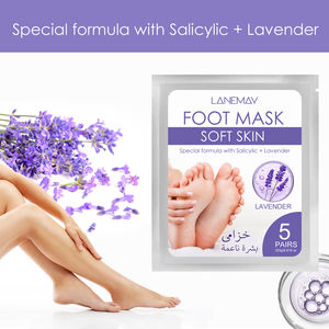 Vente chaude en gros bio pied chaussette lavande talons fissurés exfoliant Anti fissure Peeling élimination de la peau morte masque de soin des pieds - Product Image 4