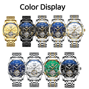 Reloj automático Tevise T9005F para hombre, reloj de pulsera de acero inoxidable de lujo para hombre, reloj mecánico con fecha resistente al agua - Product Image 2