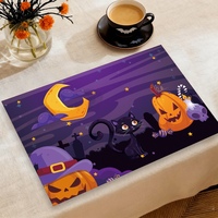 Prix d'usine Halloween Sous-plat et dessous de plat araignée blanche, pour une ambiance festive à la maison, anti-brûlure et anti-graisse