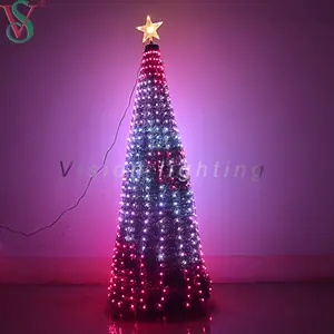 Weihnachtsbaum mit Led-Leuchten Musik-Synchronisierung App fernbedienung LED intelligente vollfarbige RGB-Dekoration Motivleuchten