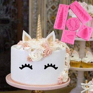 Unicorn Cake Fondant Molds Pink Silicone DIY Baking Tools For Themed Party Decoration - Product Image 1