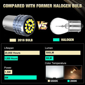 1156 BA15S BAU15S P21W PY21W BAY15D lampadina LED 1157 <span class=keywords><strong>P21</strong></span> <span class=keywords><strong>5W</strong></span> R5W 15SMD 2016 indicatore di direzione per auto luce di retromarcia 12V bianco 6000K - Product Image 4