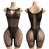 Filet de pêche élastique noir pour la danse exotique, tissu extensible, vente en gros, ELITES