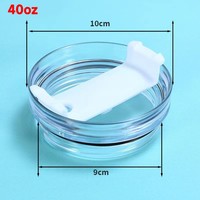 Couvercles de rechange étanches en plastique transparent pour tasses à café gobelets de voiture accessoires de verres réutilisables
