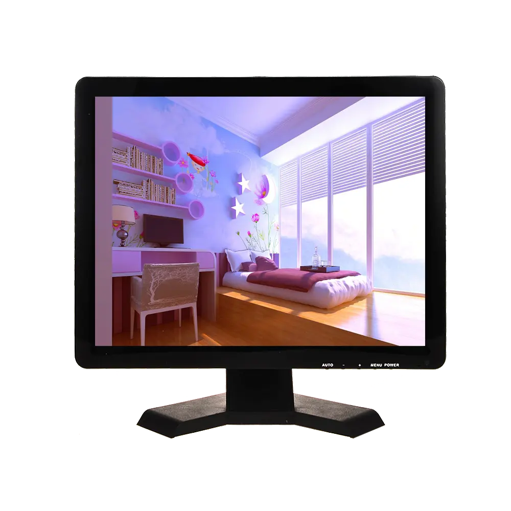 Square 4:3 15 Inch TFT LCD BNC CCTV Monitor for School Bus CCTV System Supplier in China