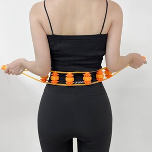 Back Massager <b>Plastic</b> Rollers Three Wheel Rolling For Back Neck Shoulder Massage Fitness Exercise Stretching <b>Strips</b> - Product Image 2