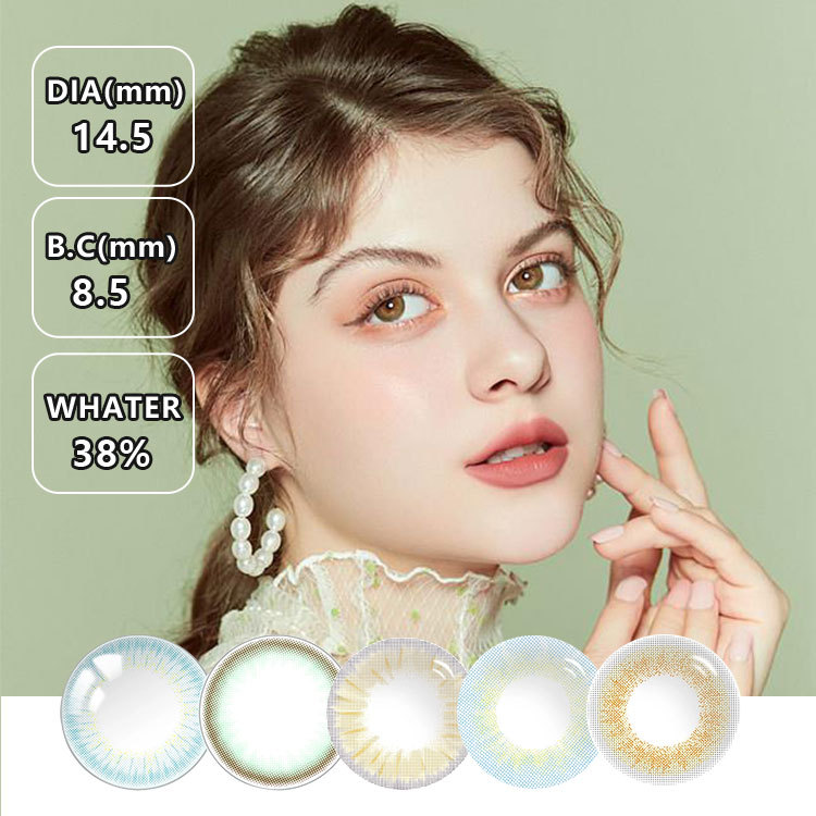 Platonic Pink Eye High Quality Brown Gem Blue Colored Color Contact Lenses
