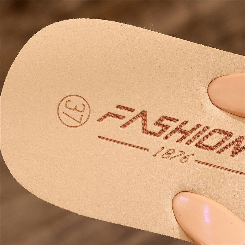 Fashion Flat Flip-flops Women's Chain Slippers Outdoor EVA Flipflops Girls