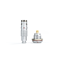 Connecteur aviation mâle-femelle push-pull série TT K 1-32 broches, boîtier en acier inoxydable avec contacts en cuivre, IP67
