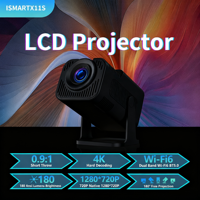 Proyector Portátil Ismartx11S con Sistema en la Nube Android 13, 1GB 8GB, 160 ANSI Lúmenes, Altavoces Integrados, Compatible con Personalización de Página de Inicio y Arranque