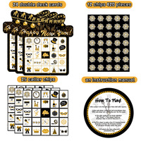 Nouveau jeu de cartes de bingo festif et durable pour adultes, idéal pour les soirées et les rassemblements en intérieur, crée une ambiance festive