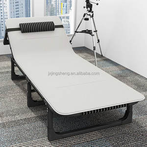 Cama de Playa Plegable de Metal Ajustable, Tumbona, Cama Plegable Portátil - Product Image 1